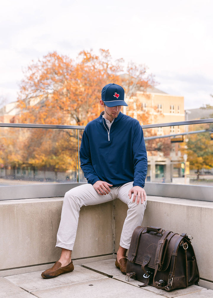 Navy & Red Texas Series Rope Hat
