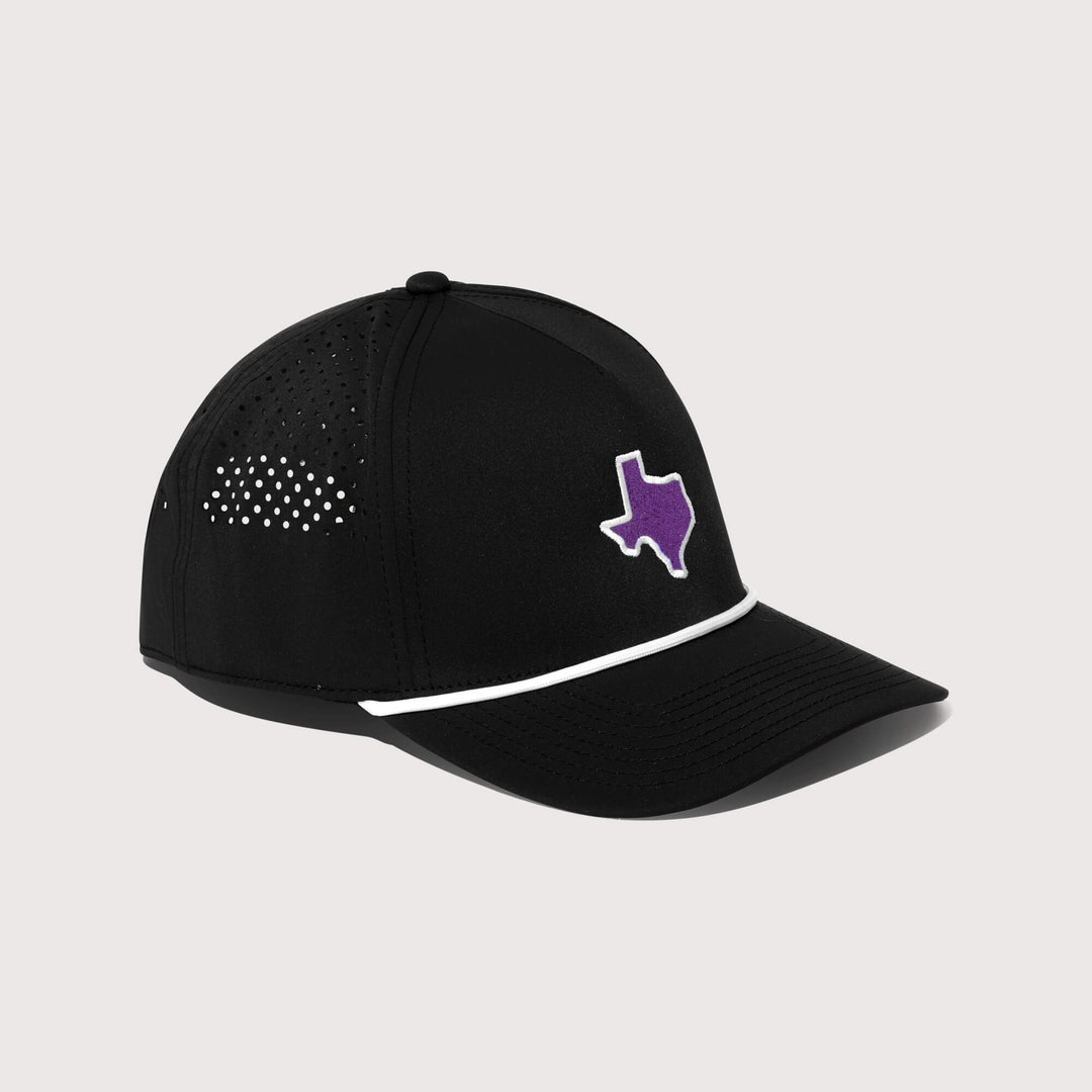 Purple & Black Texas Series Performance Rope Hat