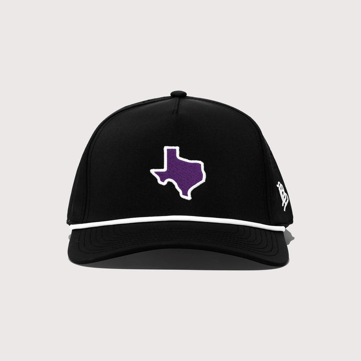 Purple & Black Texas Series Performance Rope Hat