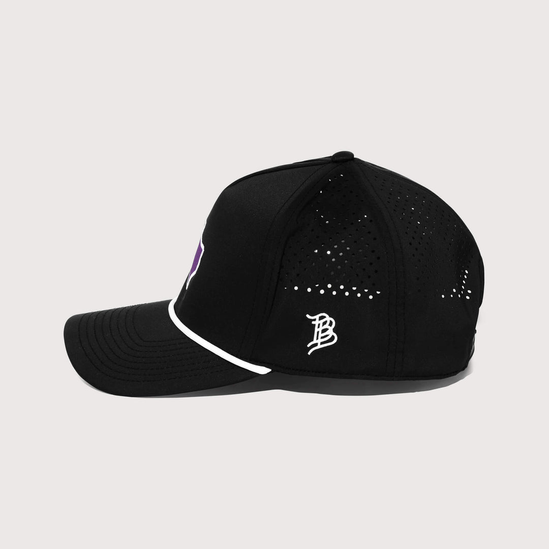 Purple & Black Texas Series Performance Rope Hat