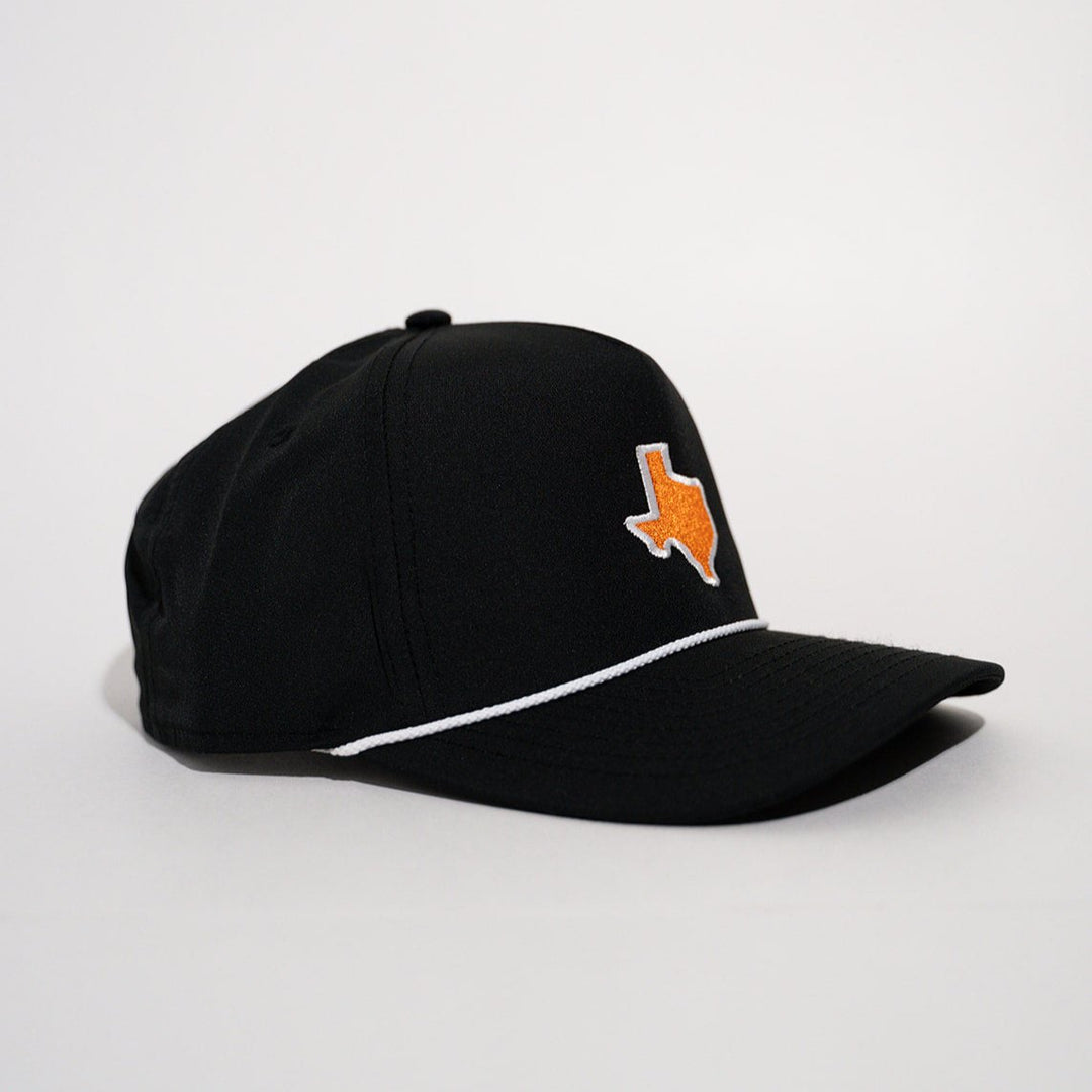 Burnt Orange & Black Texas Series Rope Hat
