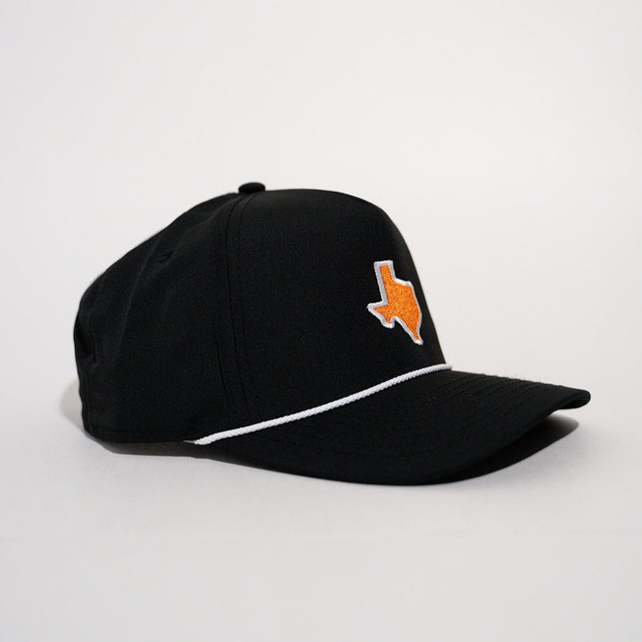 Burnt Orange & Black Texas Series Rope Hat