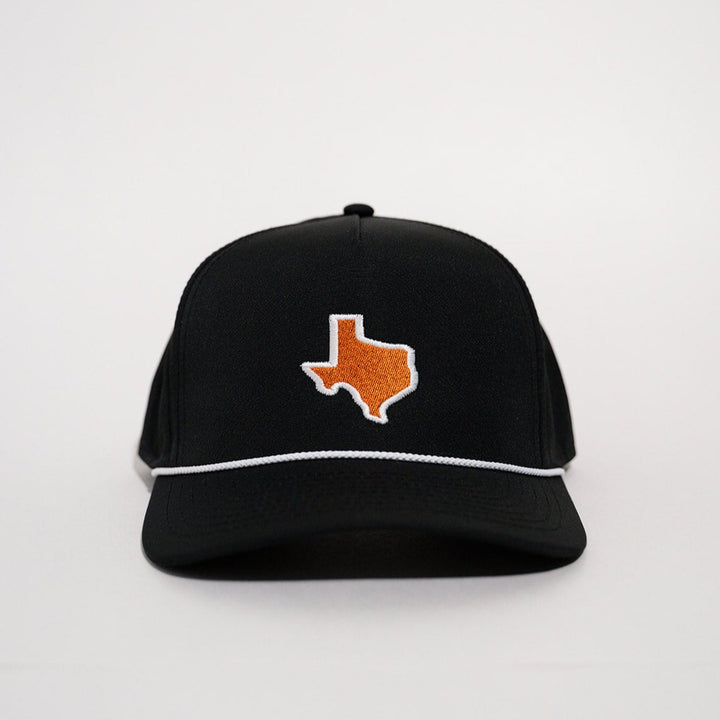 Burnt Orange & Black Texas Series Rope Hat