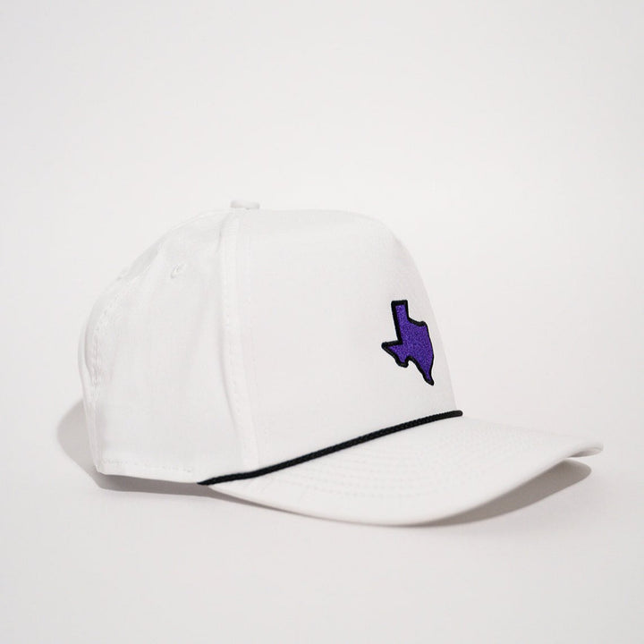 Purple & White Texas Series Rope Hat