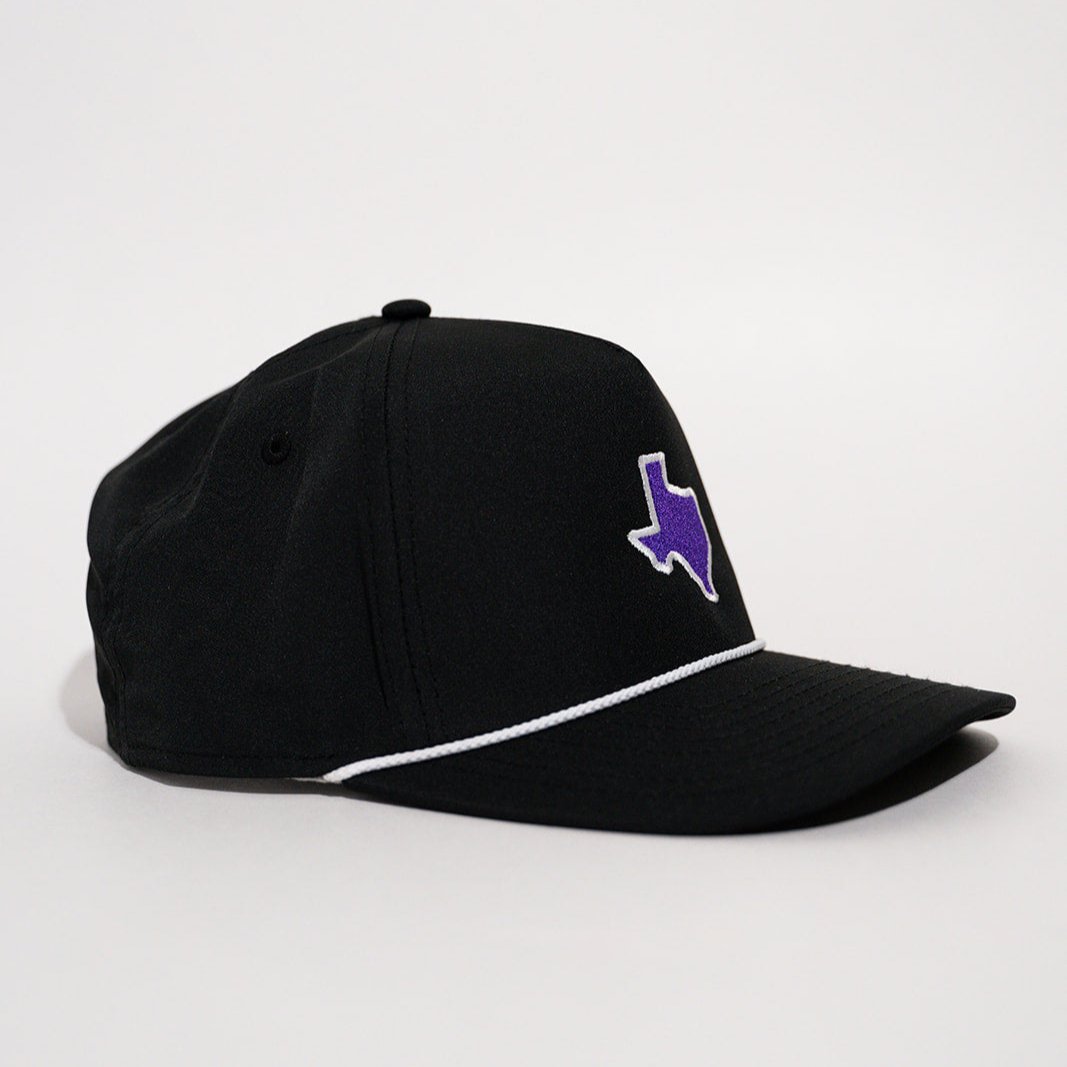 Purple & Black Texas Series Rope Hat