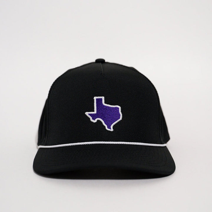 Purple & Black Texas Series Rope Hat