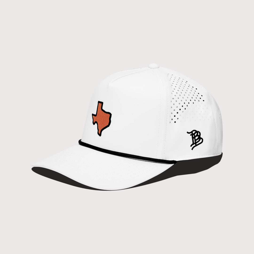 Burnt Orange & White Performance Series Rope Hat