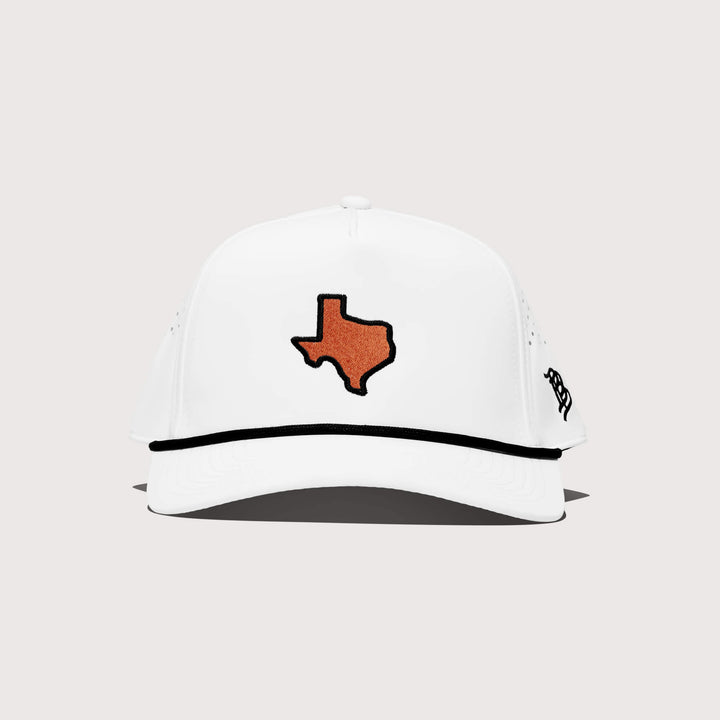 Burnt Orange & White Performance Series Rope Hat