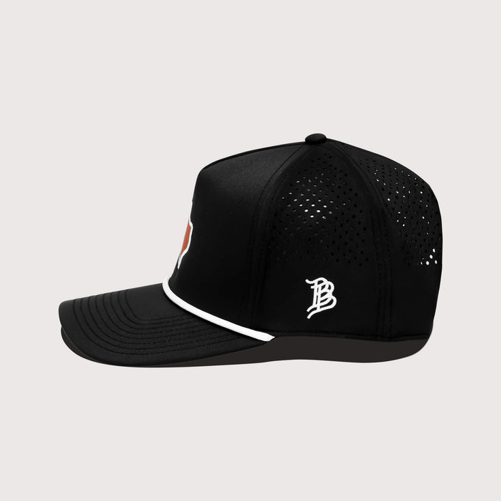 Burnt Orange & Black Performance Series Rope Hat