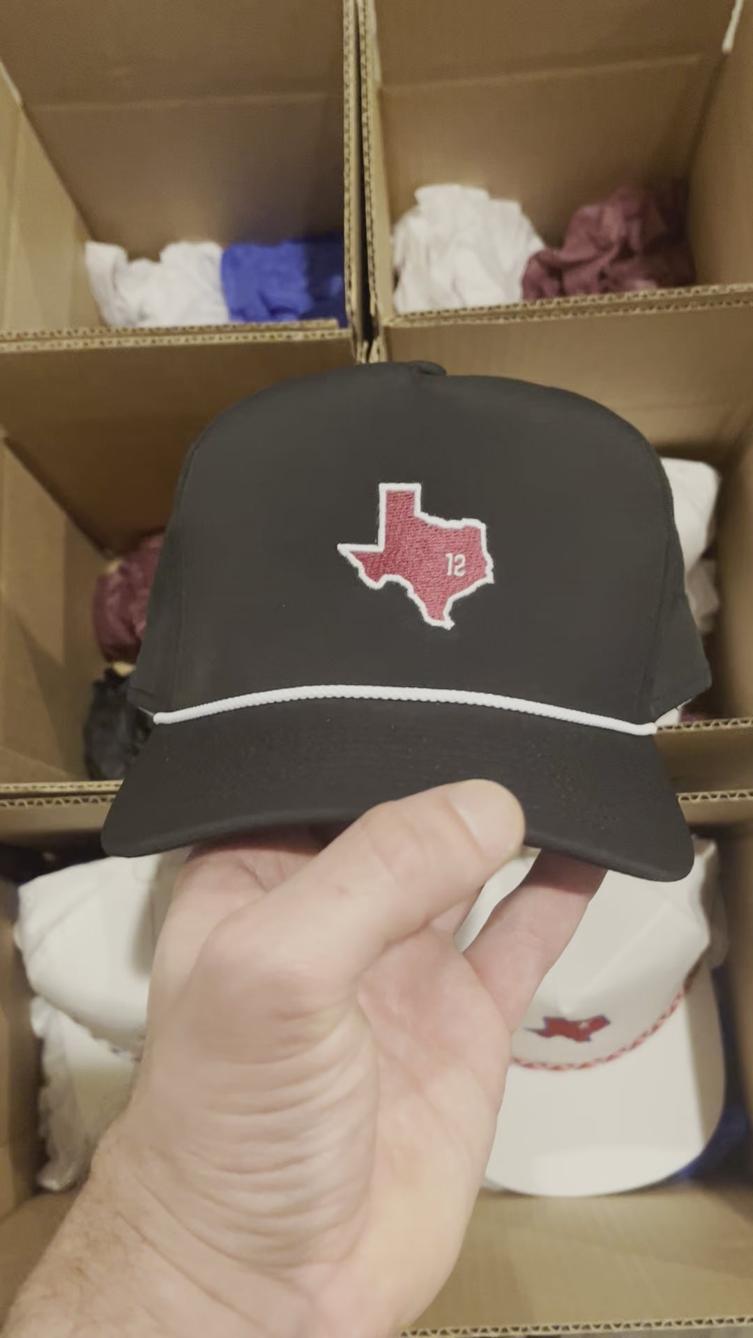 Texas A&M "Texas 12" Rope Hat - Black